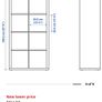White 2x4 kallax shelving unit Image 4