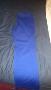 Size 10 navy jersey trousers