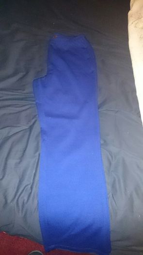 Size 10 navy jersey trousers