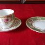 For Collectors Antique Queen Anne Regency Green Fine Bone China Gold Gilt Cabinet Tea Set Trio Made In England Image 7