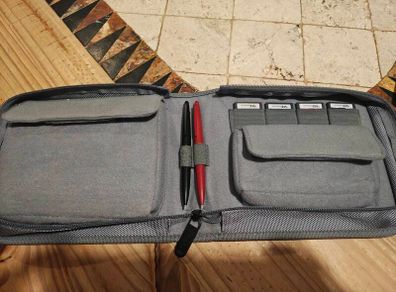 Nintendo 3ds xl with 24  games and pouch and pens