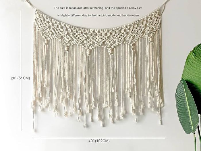 NEW SALE | Macrame Wall Hanging Hand Woven Tapestry Macrame Backdrop for Wall Decor of Modern Farmhouse, Bedroom, Nursery, Wedding, Party (40x20 inches)