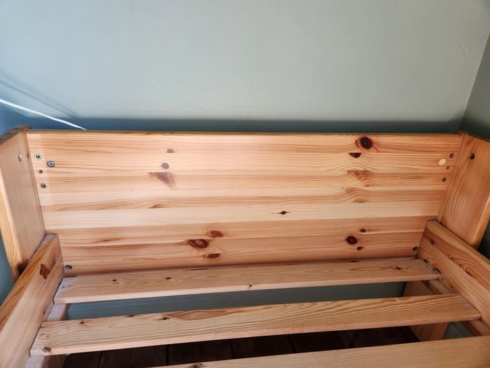 solid pine single bed