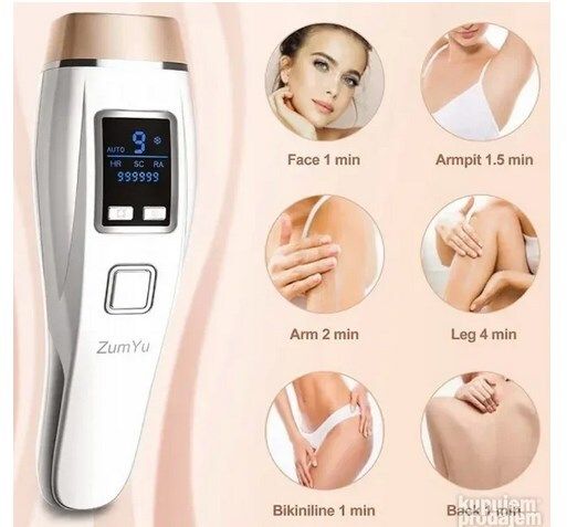 Ipl Hair Removal Device with Cooling Function, Painless Laser Hair Removal Device for Long Lasting Smooth Skin
