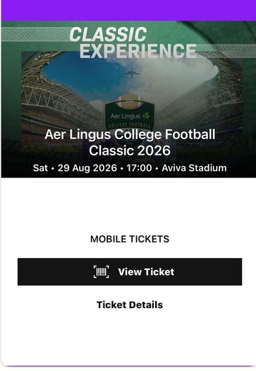 Aer Lingus College Football Classic 2026