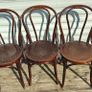 Three vintage cafe bistro bentwood chairs Image 2