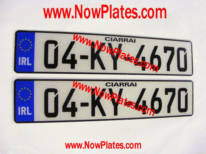 German Plates Acrylic / Plastic x 2