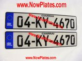 German Plates Acrylic / Plastic x 2