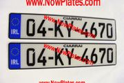 German Plates Acrylic / Plastic x 2