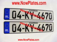 main image for ad German Plates Acrylic / Plastic x 2