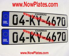 German Plates Acrylic / Plastic x 2