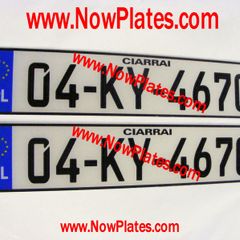 German Plates Acrylic / Plastic x 2
