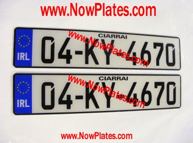 German Plates Acrylic / Plastic x 2