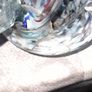 Rare 1960s Handmade Murano Style End of Day Splatter Glass Fish Ashtray Vase Image 5