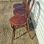 Three vintage cafe bistro bentwood chairs Image 4