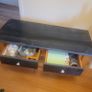 Wooden coffee table or TV stand with two drawers Image 2