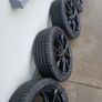 17inch 4 stud Monaco Black Alloys and Tyres Image 5
