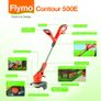Contour 500E Electric Grass Trimmer and Edger, 500 W, Cutting Width 25 cm, Orange Image 2