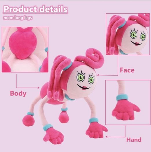 Mommy Long Legs Huggy Wuggy Plush Doll XXL