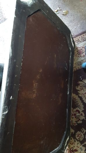 Antique vintage oak mirror
