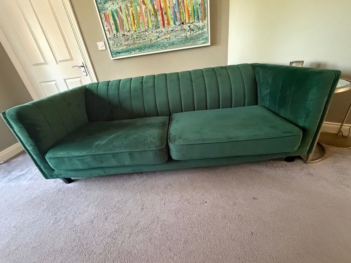 green 3 seater couch