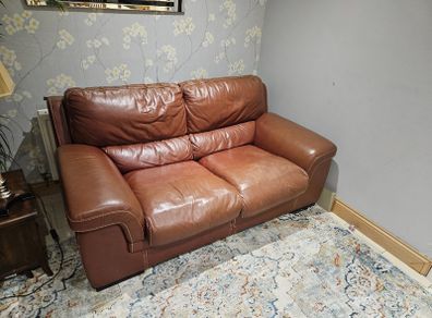 Leather 2-Seater Couch