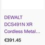 Dewalt DCS391n 18v Cordless Metal Shears Image 3