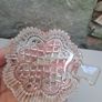 1970s crystal shamrock trinket dish Image 3