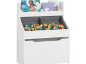 Kids storage shelves on wheels  Children's Shelf With 2 Fabric Boxes  Bookcase  Toy Chest With Wheels