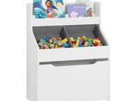 main image for ad Kids storage shelves on wheels  Children's Shelf With 2 Fabric Boxes  Bookcase  Toy Chest With Wheels