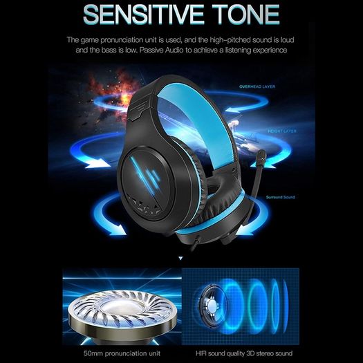 NIA On-Ear Deep Bass Game Headset Earphone