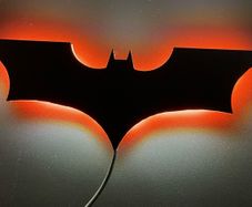 Batman backlit emblem