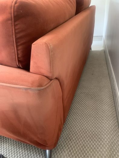 Velvet sofa/settee