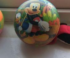 mickey leg/hand bag  , balls and more  2 euro each