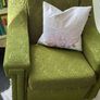 2 x Vintage Green Armchairs Image 4