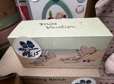 Maileg Mouse - Beach Deckchair Set