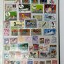 Collection. Green Lighthouse Stamp Stock book full of used stamps.  Over 600 stamps and a number of block. Good thematic of travel inc cars & animals Image 3