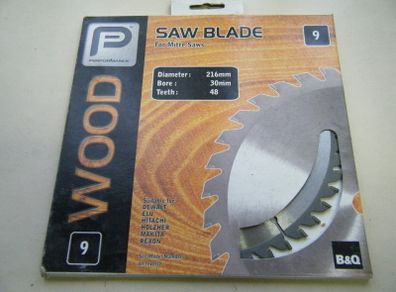New 216mm 48 tooth TCT mitre saw blades