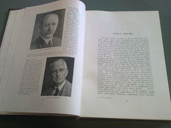 2 volumes Methodist College Belfast 1868-1938 + 1 other book Ireland history