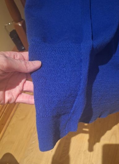 Jaeger 100% wool blue longline cardigan, size M