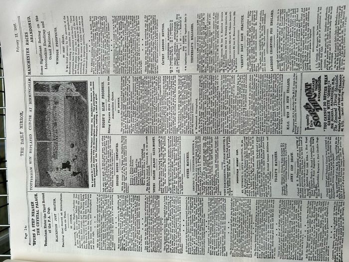 Tottenham Hotspurs Newspaper Articles History