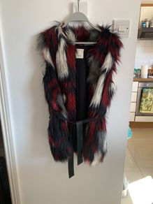 faux fur gillet PINKO
