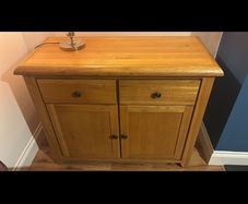 Solid Oak sideboard unit