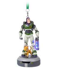Disney Sketchbook Buzz Lightyear And Sox Light-up Christmas Ornament