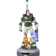 Disney Sketchbook Buzz Lightyear And Sox Light-up Christmas Ornament