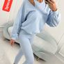 Tracksuit Set 3 in 1 sweatshirt, striped leggings and top Image 2