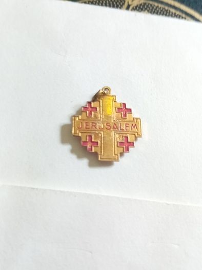 Vintage Jerasulem Soil Relic Medal