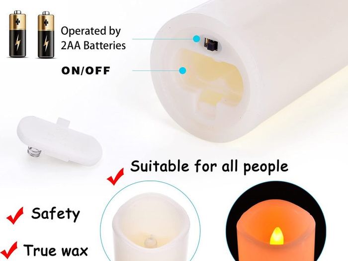 LED Candles, OSHINE Flameless Candles (H 4"5" 6"7" 8"9") Set of 9 Real Wax Pillar Flickering Battery Candles With10-key Remote Control Timer 300 Hours(Not Included Batteries)choice suit for all ages from children to
