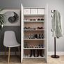 Shoe Cabinet White Chipboard Image 7