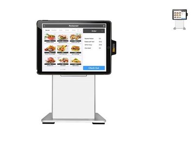 ISAPPOS-9A+- White Stand 9.7" 2017 iPad with Manual Lock, brand new - open box